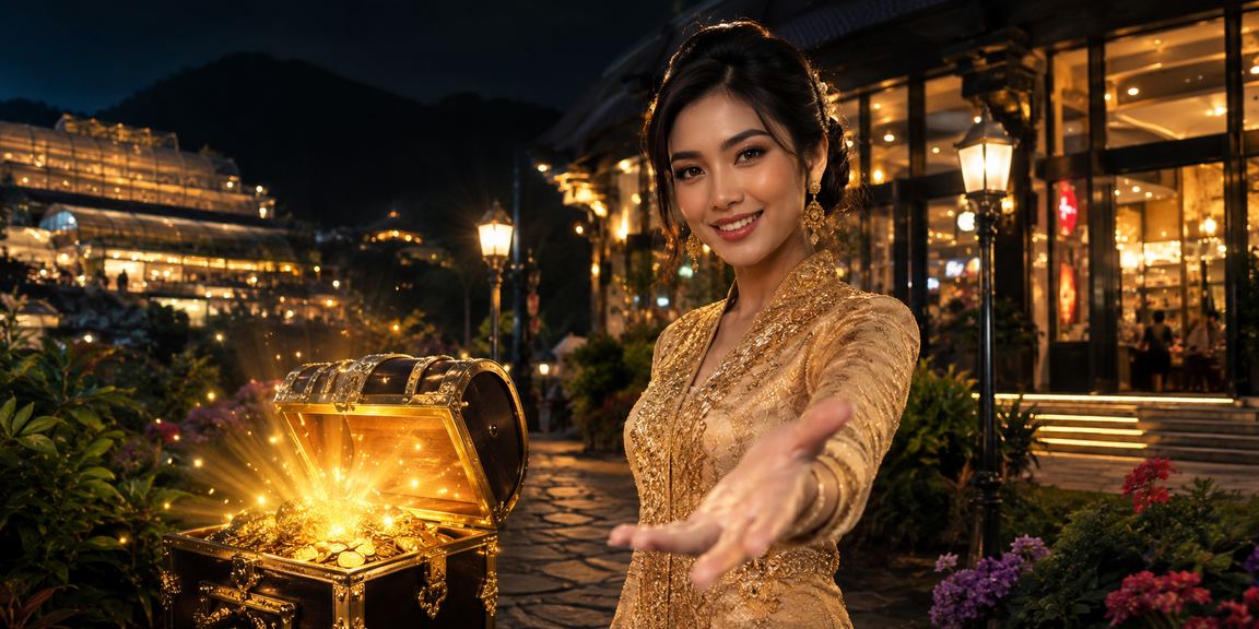Pengguna Malaysia berbaju kebaya mengakses platform aladin99 dengan selamat